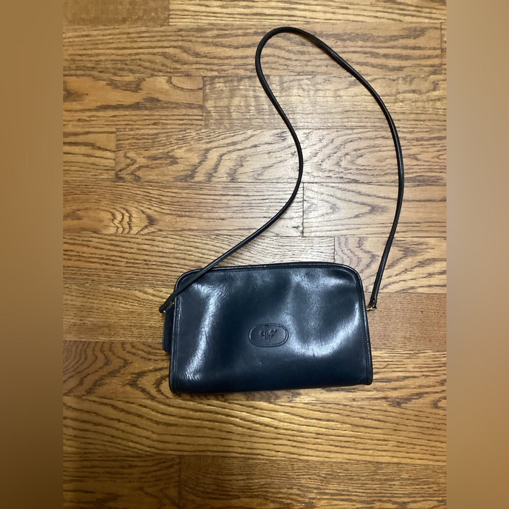 Diane Von Furstenberg Vintage Navy leather Purse